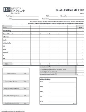 Daily expense voucher format - Travel Forms - Travel Expense Voucher FILLABLE FORM