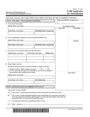 N 400 form sample - N-400 Application - lacba