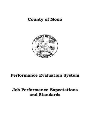 County of Mono Performance Evaluation System Job Performance ... - monocounty ca