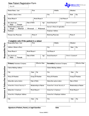 New Patient Registration Form