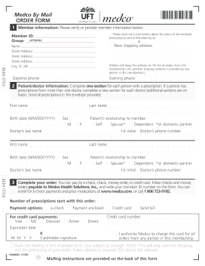 Medco By Mail Prescription Order Form