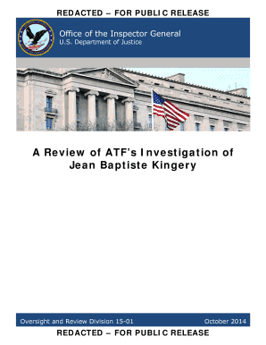 Factual dispute letter sample - A Review of ATF's Investigation of Jean Baptiste Kingery