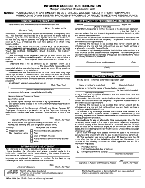Informed Consent to Sterilization