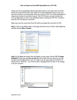 How to Export an Excel 2007 Spreadsheet to a CSV File Create your ... - opi mt