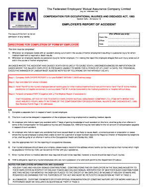 Employer's Report of Accident