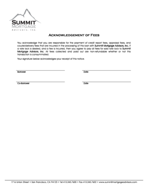 Mortgage Loan Borrower Identification Form