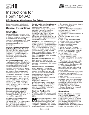 Instructions for Form 1040-C