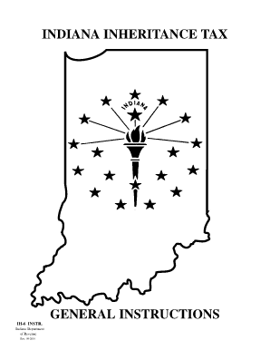 Indiana Inheritance Tax Form IH-6