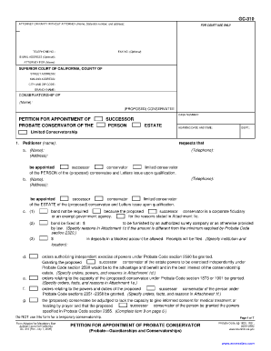 Petition for Appointment of Probate Conservator