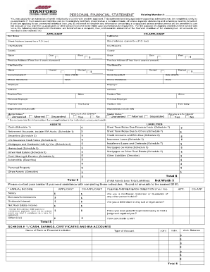 Personal Financial Statement