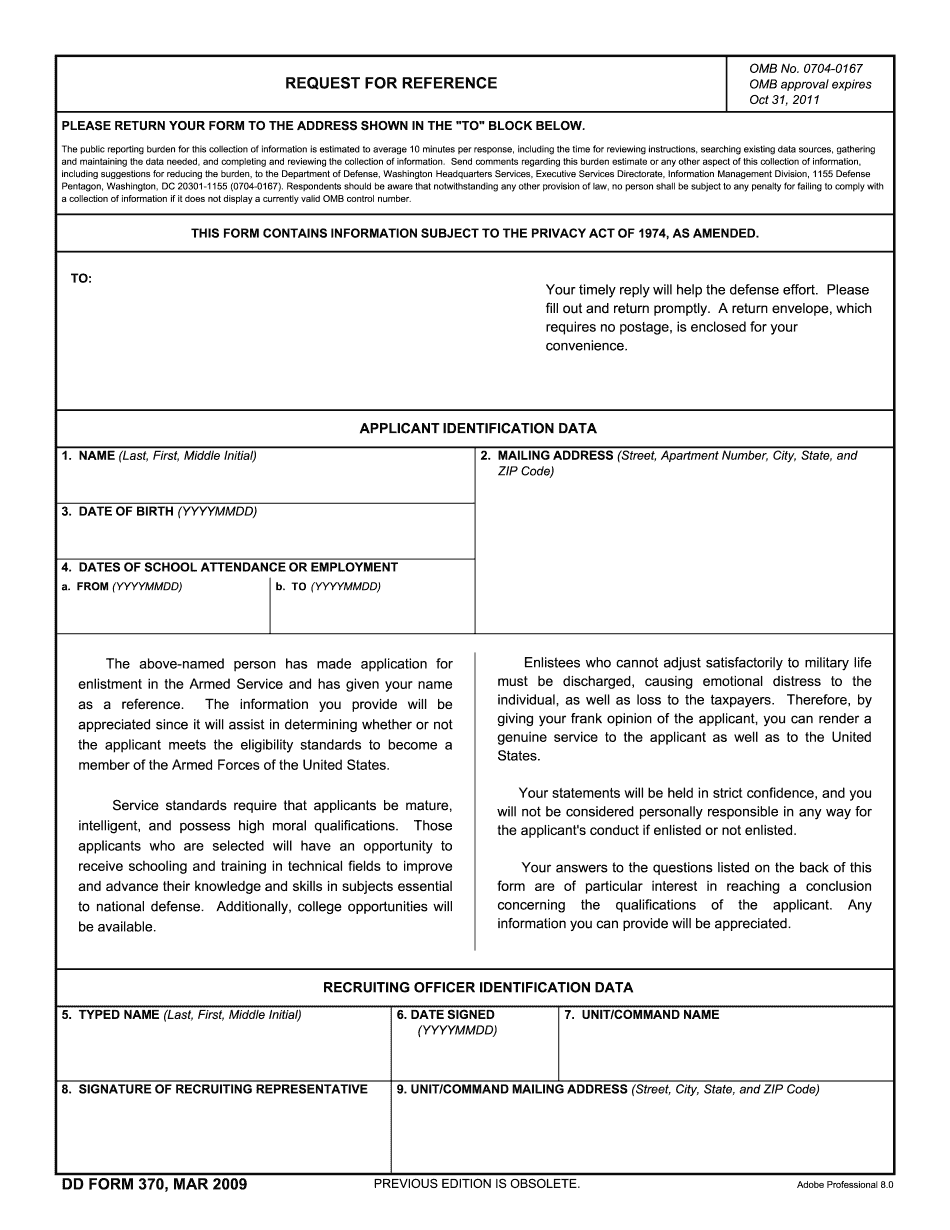 Dd form 2875 2018