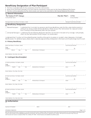 Beneficiary Designation Form