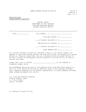 Second Follow-Up Notice