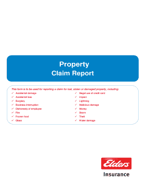Property Claim Report