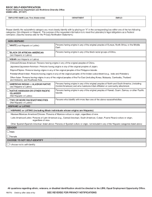 EEOC Self-Identification Form