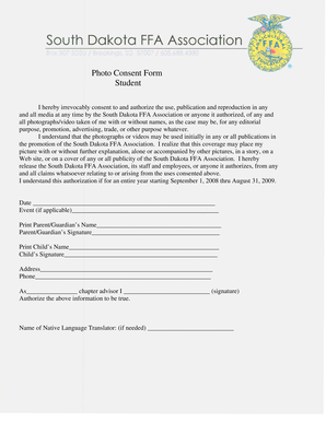 Photo Consent Form