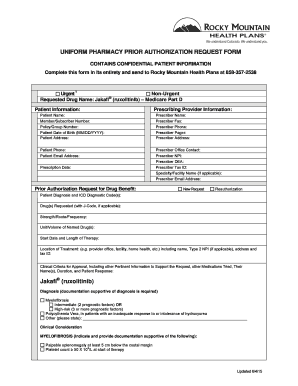 Pharmacy Prior Authorization Request Form