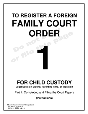Arizona Foreign Court Order Registration