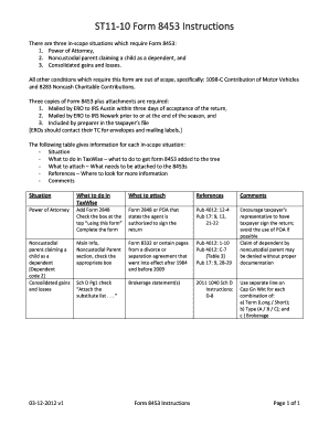 Form 8453 Instructions