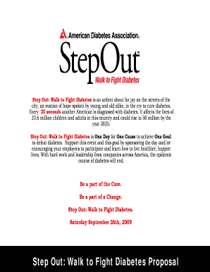 Step Out: Walk to Fight Diabetes Proposal