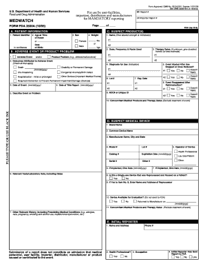 FDA 3500A Form
