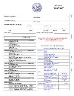 Commercial Building Permit Application