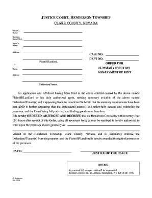 Fillable Online clarkcountynv Justice Court Henderson Township Fax Fillable Online clarkcountynv Justice Court Henderson Township Fax