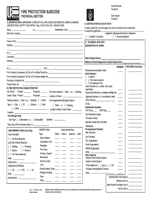 New Jersey Fire Protection Permit Application