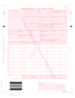 New York Medical Assistance Claim Form