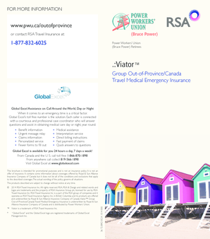 Viator Group Out-of-Province Travel Medical Insurance Enrollment Form