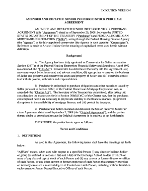 Freddie Amended and Restated Senior Preferred Stock Purchase Agreement - Execution Version 3.doc - treasury
