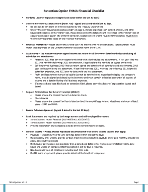 Uniform Borrower Assistance Form