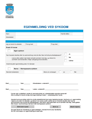 Norwegian Employee Self-Certification of Sickness