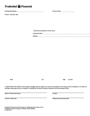 Employee Name and Address Change Form