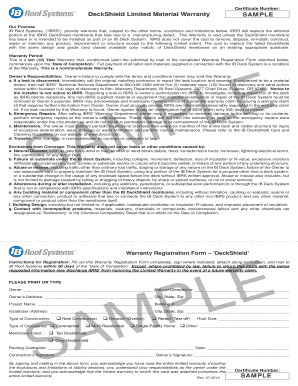 DeckShield Limited Material Warranty