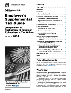 IRS Publication 15-A (2014)