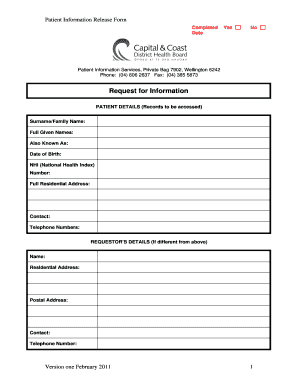 Patient Information Release Form