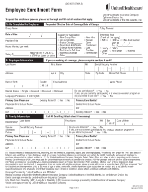 Employee Enrollment Form