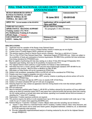 Af form 281 - SELECTION FACTORS - kansastag