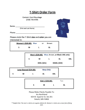 Mens small measurements - arkansas childrens week 2016 shirt form