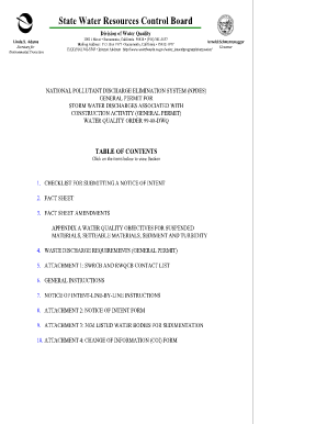 California NPDES Storm Water Construction Permit