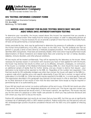 HIV Testing Informed Consent Form