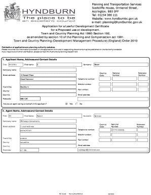 Application for Lawful Development Certificate