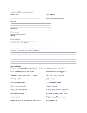 Consultation Form