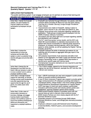 Biennial Employment and Training Plan FY 14 - Governor's ... - gwb ri