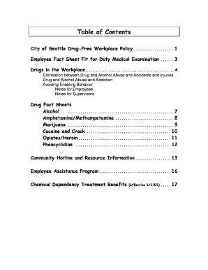 Drug Free Workplace Policy - Seattle.gov - seattle