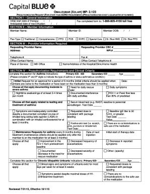 Xolair Preauthorization Request Form