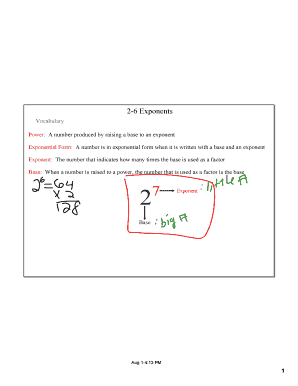Exponential notation worksheet answers