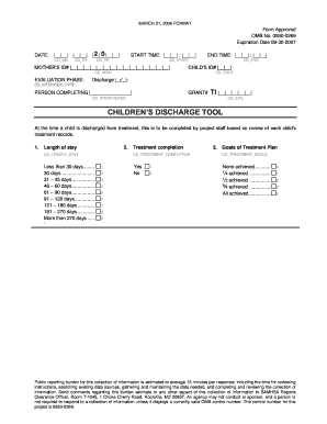 Children’s Discharge Tool