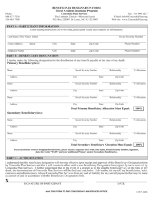 Beneficiary Designation Form